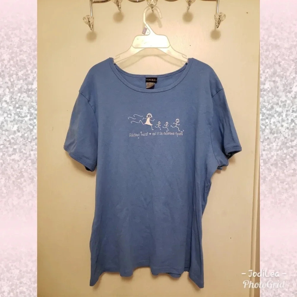 Twins plus 1 shirt grandmother mother mom 2x xl